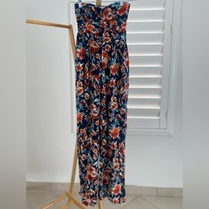Band of Gypsies floral print strapless jumpsuit